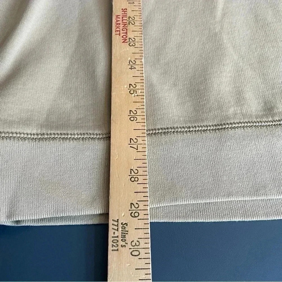 Eddie Bauer Men's Sweatshirt Tall Large Tan 1/4 Zip Closure Long Sleeve - Picture 9 of 10